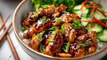 Bol De Poulet Teriyaki