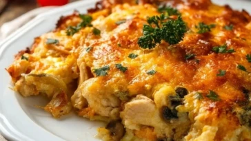 Casserole de poulet faible en glucides