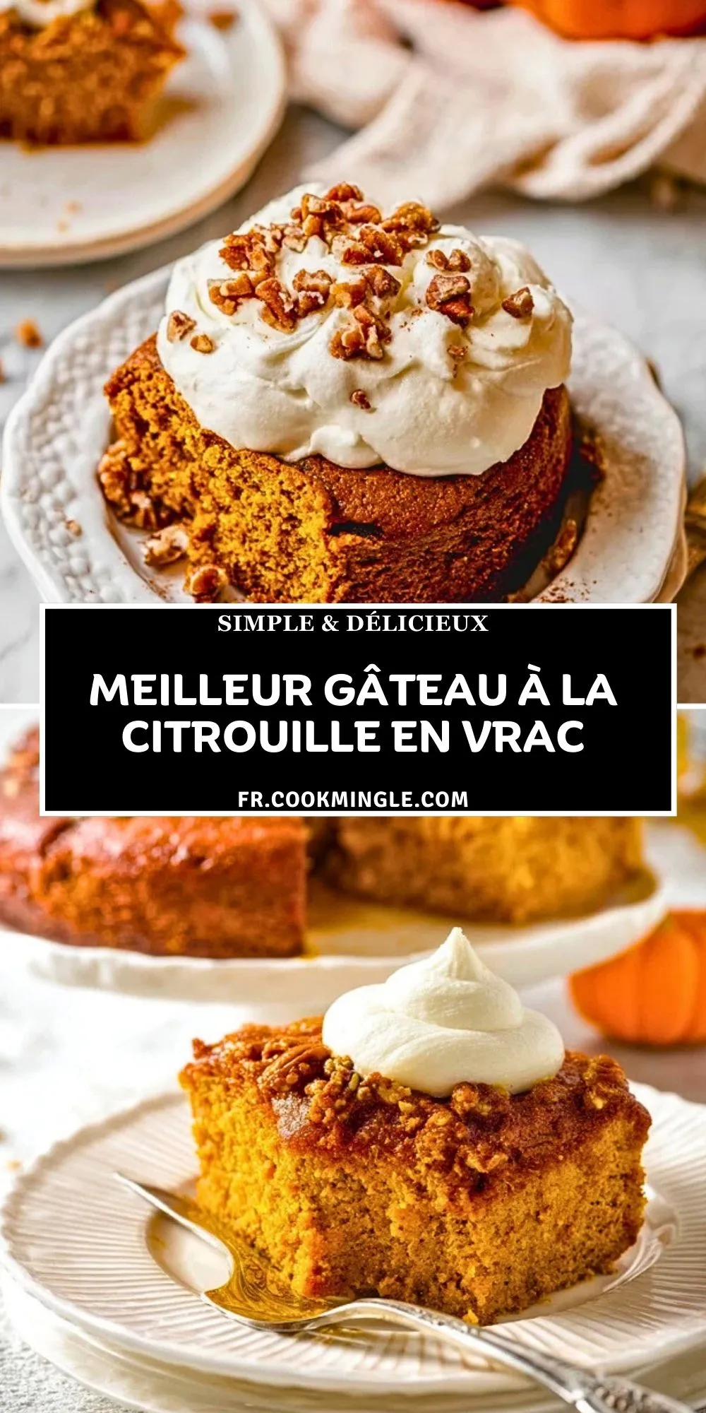 Meilleur gâteau à la citrouille en vrac - Pin 1