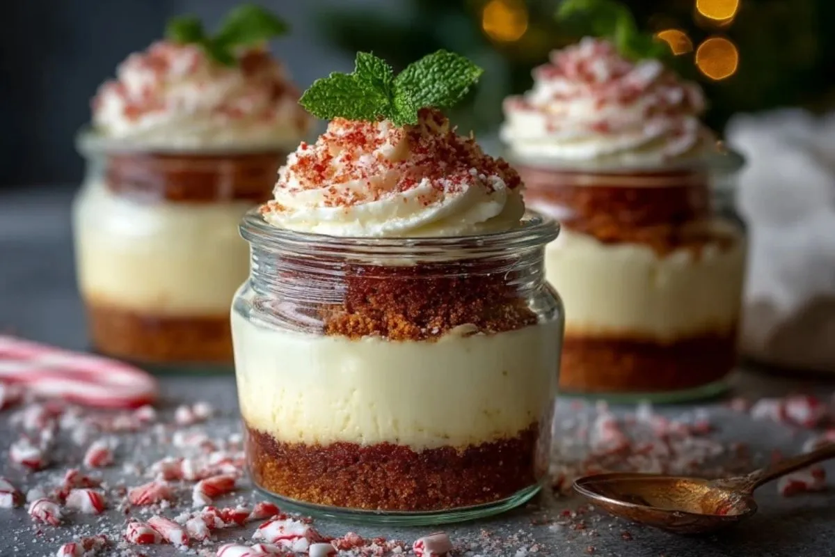 Parfaits De Cheesecake à La Canne En Sucre