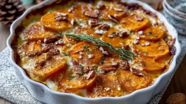 Patates Douces Gratinées à la Cannelle