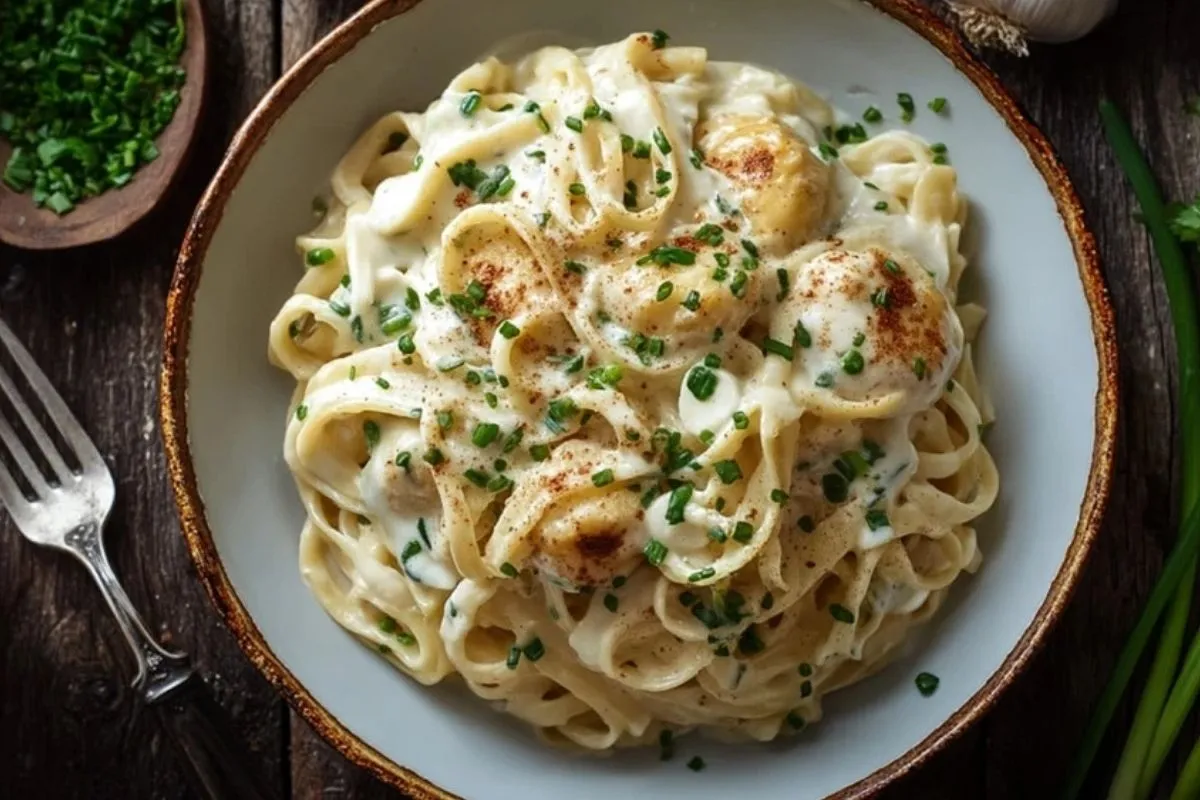 Pâtes à la sauce Alfredo au fromage à la crème