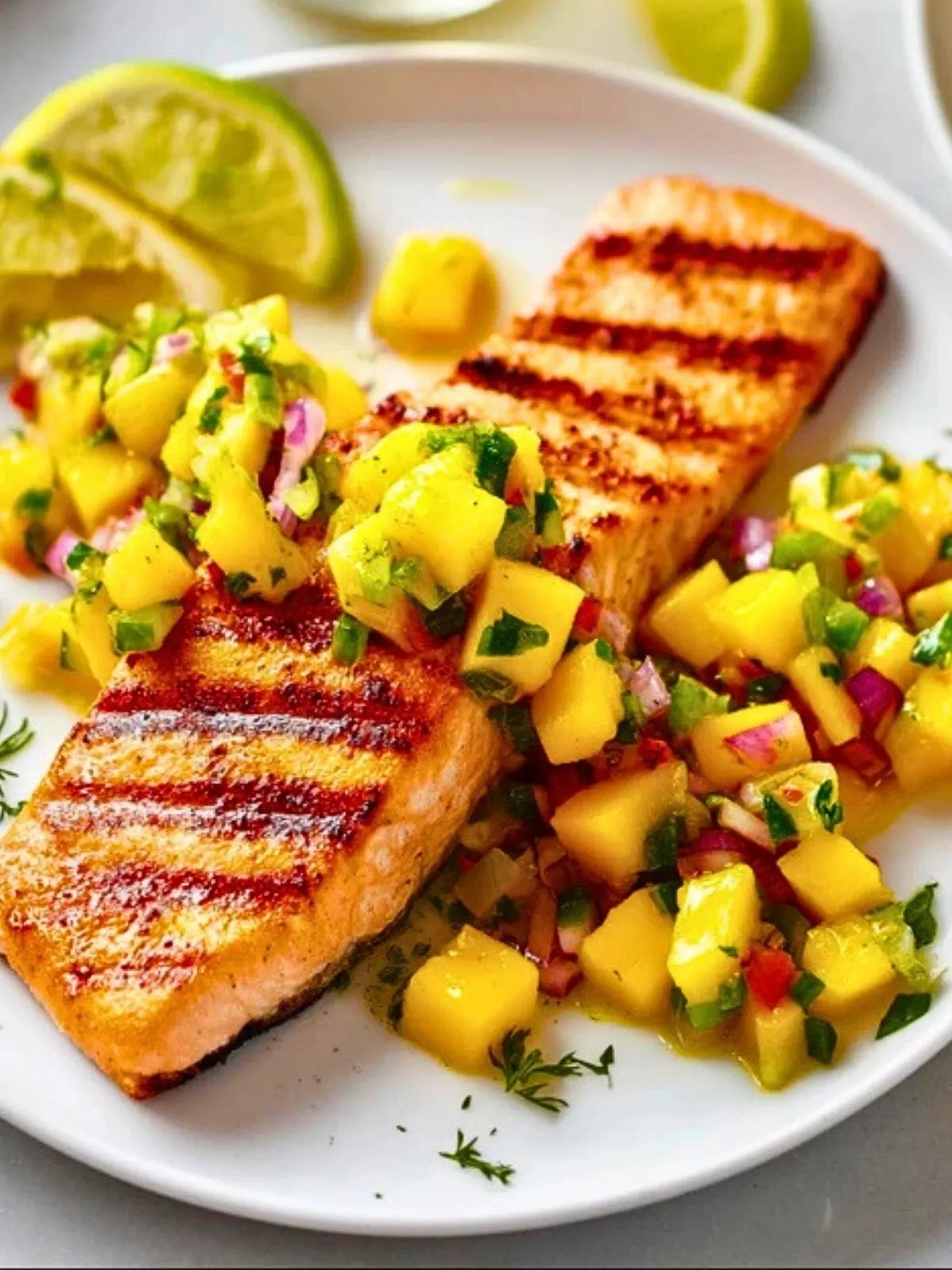 Saumon Grillé Facile Avec Salsa De Mangue (1)