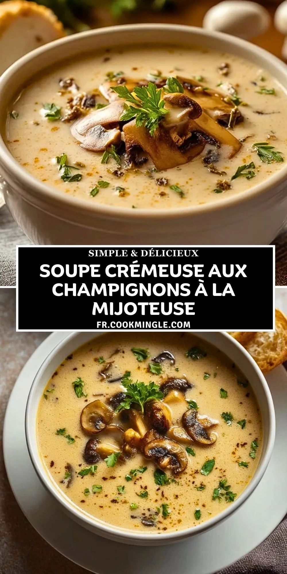 Soupe crémeuse aux champignons à la mijoteuse (2)