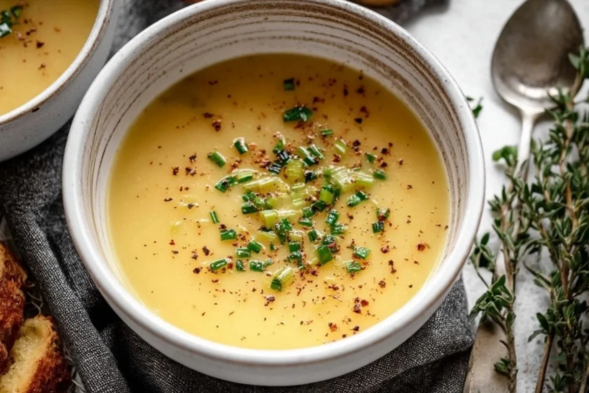 Soupe Simple Aux Pommes De Terre Et Poireaux