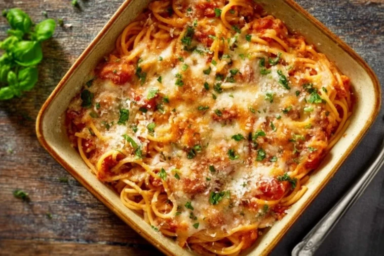 Spaghetti au four facile