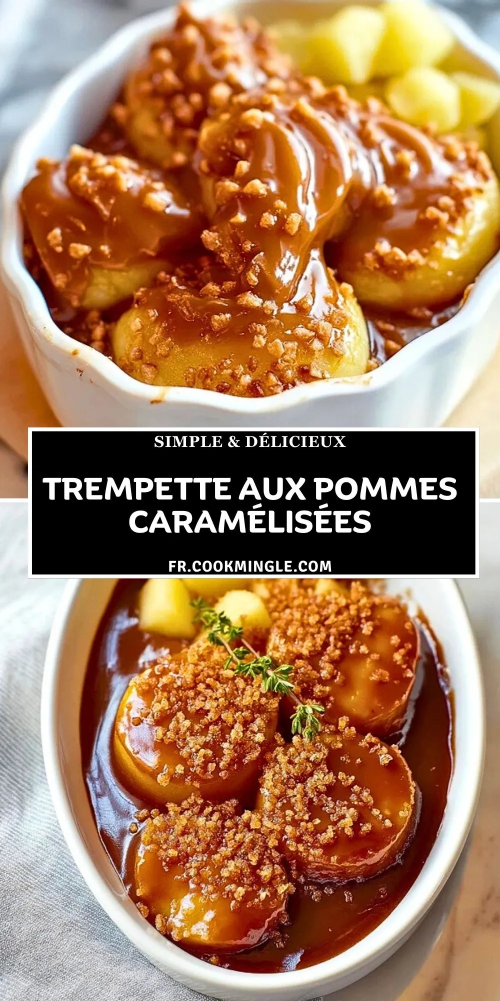Trempette aux pommes caramélisées (2)