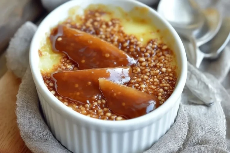 Trempette aux pommes caramélisées