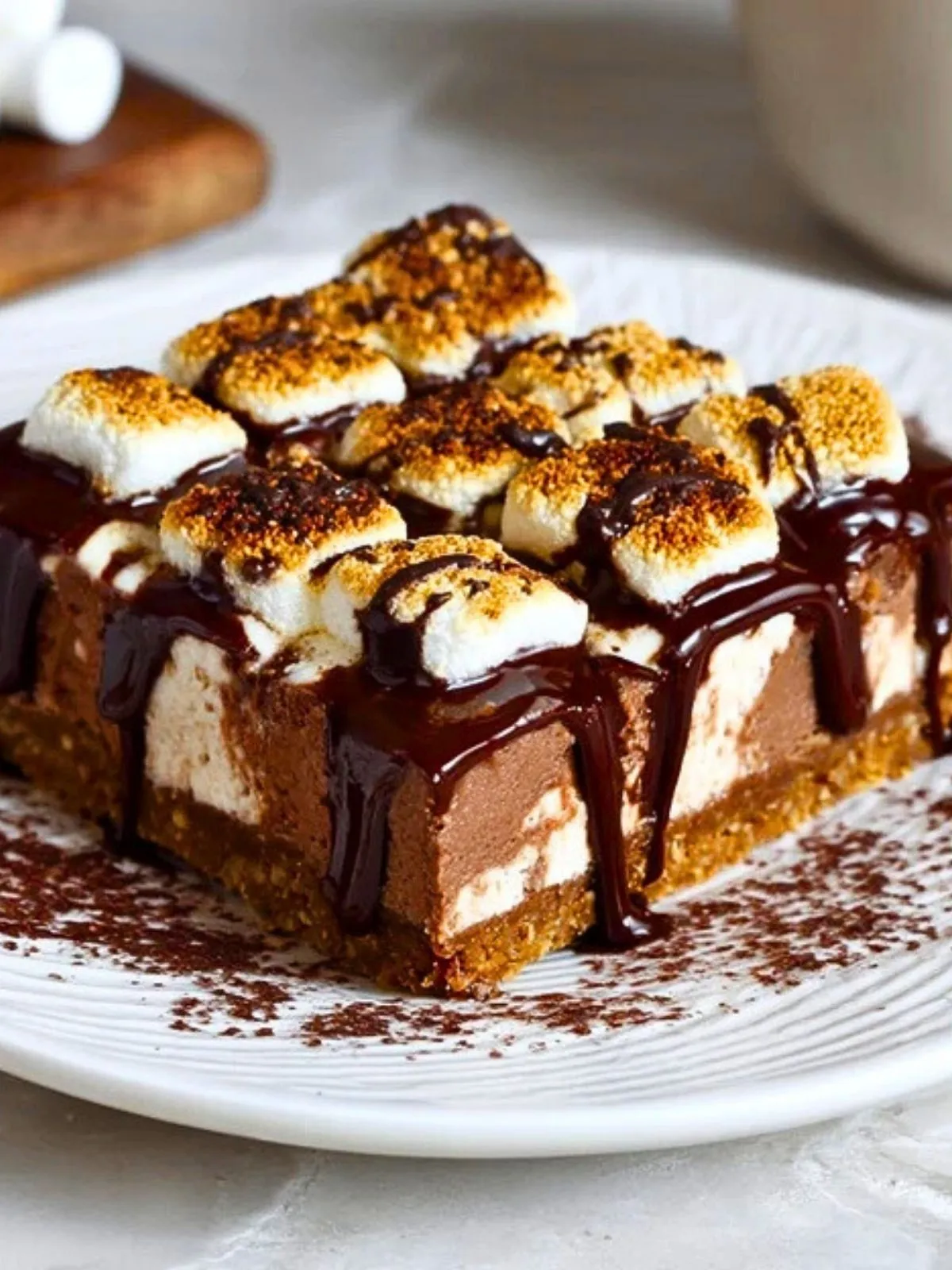 Barres De Cheesecake Au Chocolat Chaud Cozy (1)