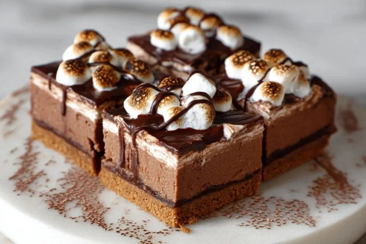 Barres De Cheesecake Au Chocolat Chaud Cozy