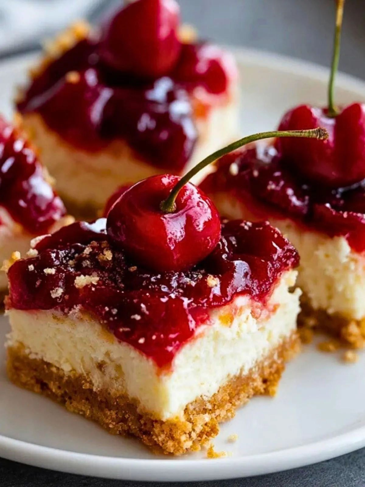 Barres De Cheesecake Aux Cerises (1)