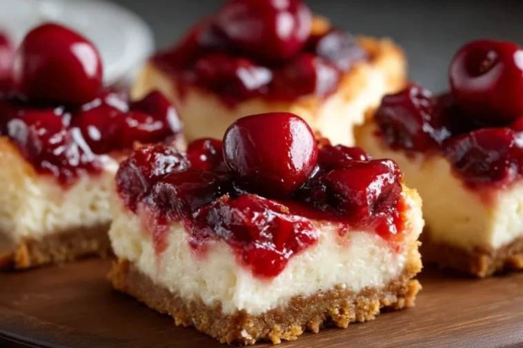 Barres De Cheesecake Aux Cerises