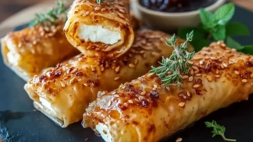 Bâtonnets De Feta Au Four Avec Miel Piquant