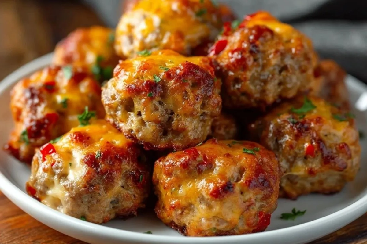 Boulettes De Saucisse Au Fromage Crémeux