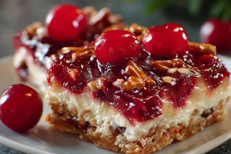 Carrés Aux Cerises Et Bretzels