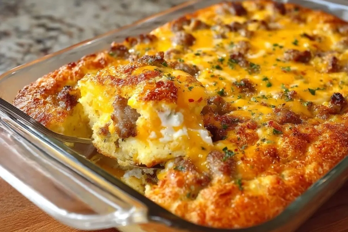 Casserole de Petit-Déjeuner aux Saucisses