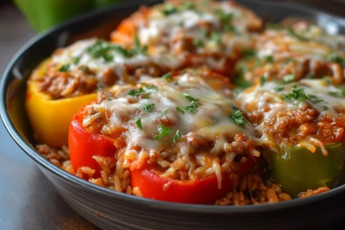 Casserole De Poivrons Farcis