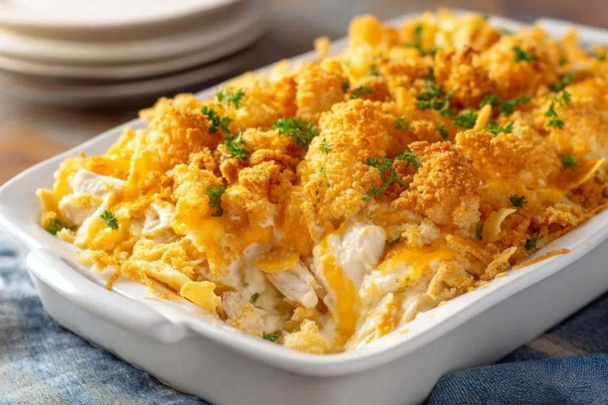 Casserole De Poulet Aux Biscuits Ritz