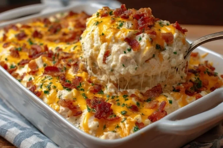 Casserole De Poulet Crémeuse Aux Bacon