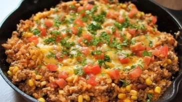 Casserole De Riz Mexicaine Facile À Une Poêle