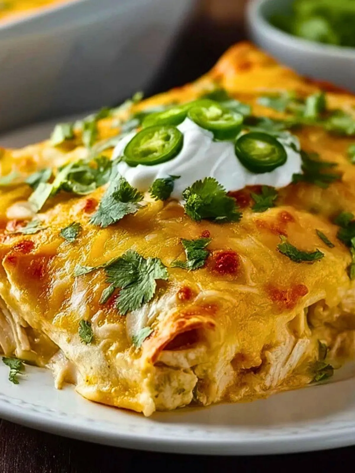 Casserole DEnchiladas Au Poulet Blanc (1)