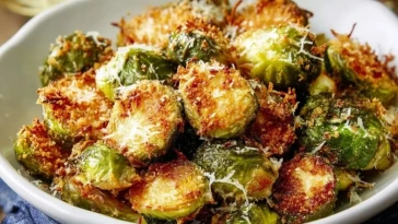 Choux De Bruxelles Rôtis Croquants Au Parmesan