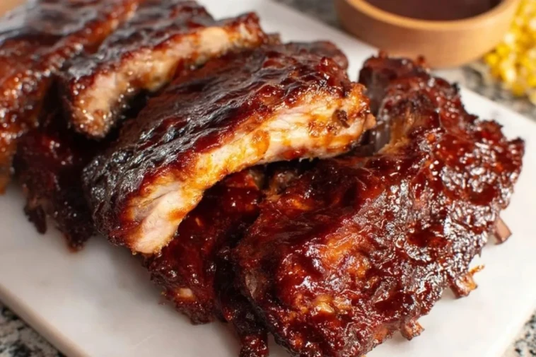 Côtes De Porc Braisées Au Barbecue