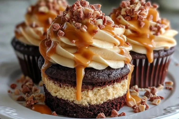 Cupcakes Au Chocolat Et Beurre De Cacahuète