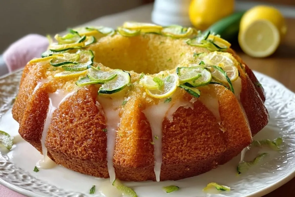 Gâteau Bundt Au Citron Et Courgette