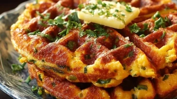 Gaufres De Maïs Au Jalapeño Et Cheddar Épicé