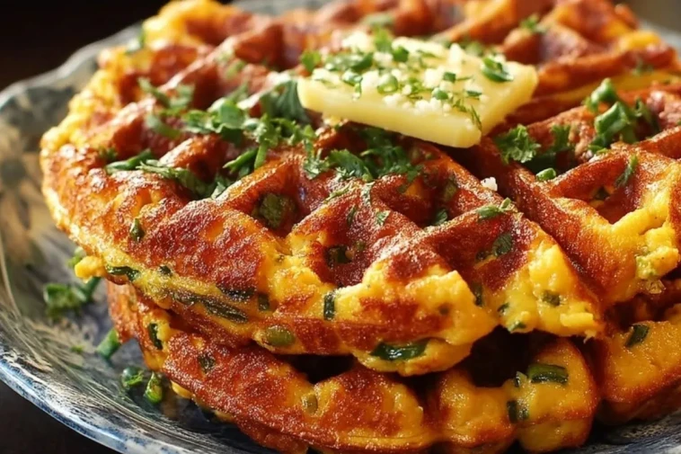 Gaufres De Maïs Au Jalapeño Et Cheddar Épicé