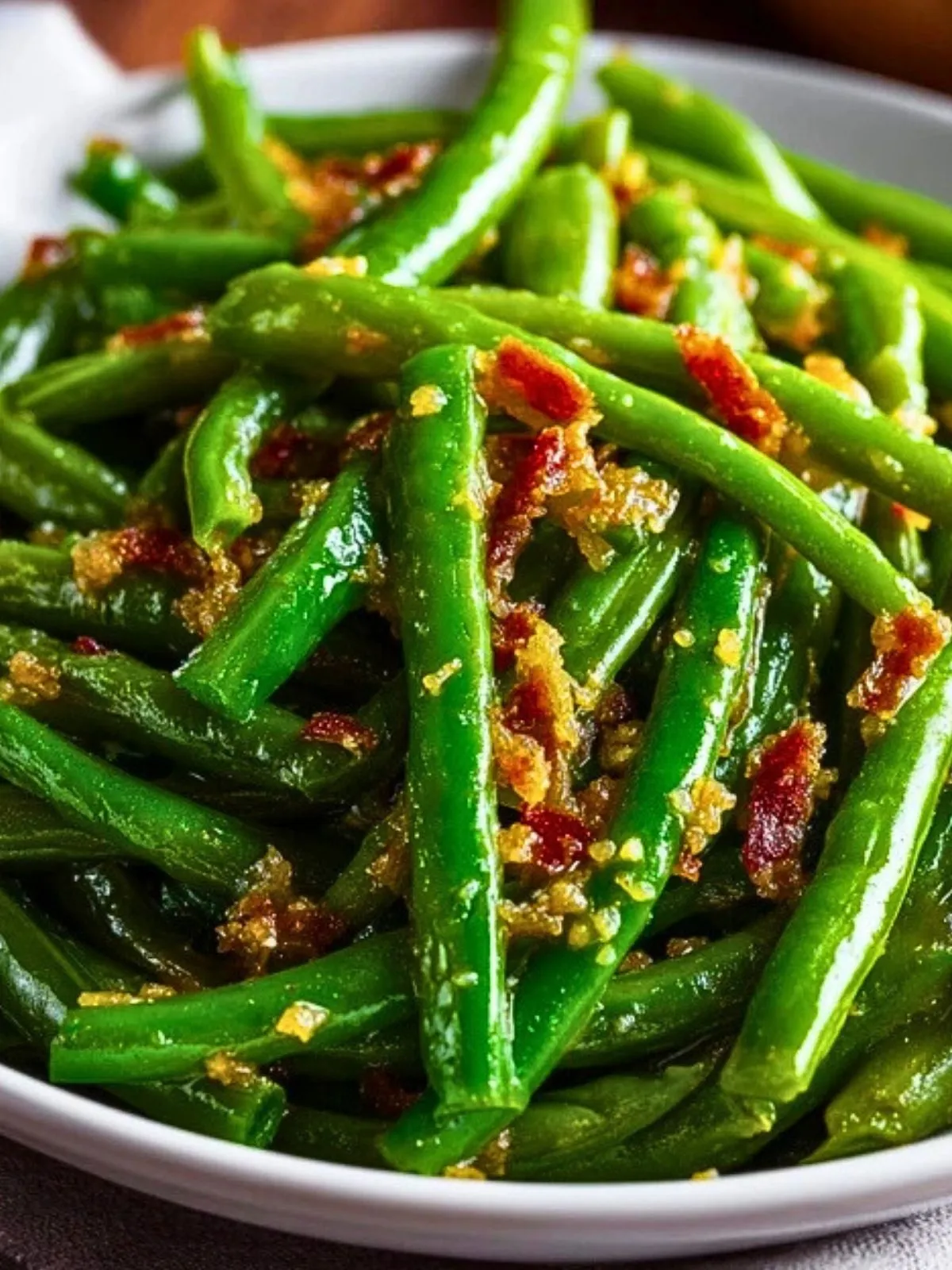 Haricots Verts Sautés Au Bacon (1)