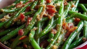 Haricots Verts Sautés Au Bacon
