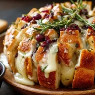 Pain Sourdough Au Brie Et À La Canneberge À Tirer