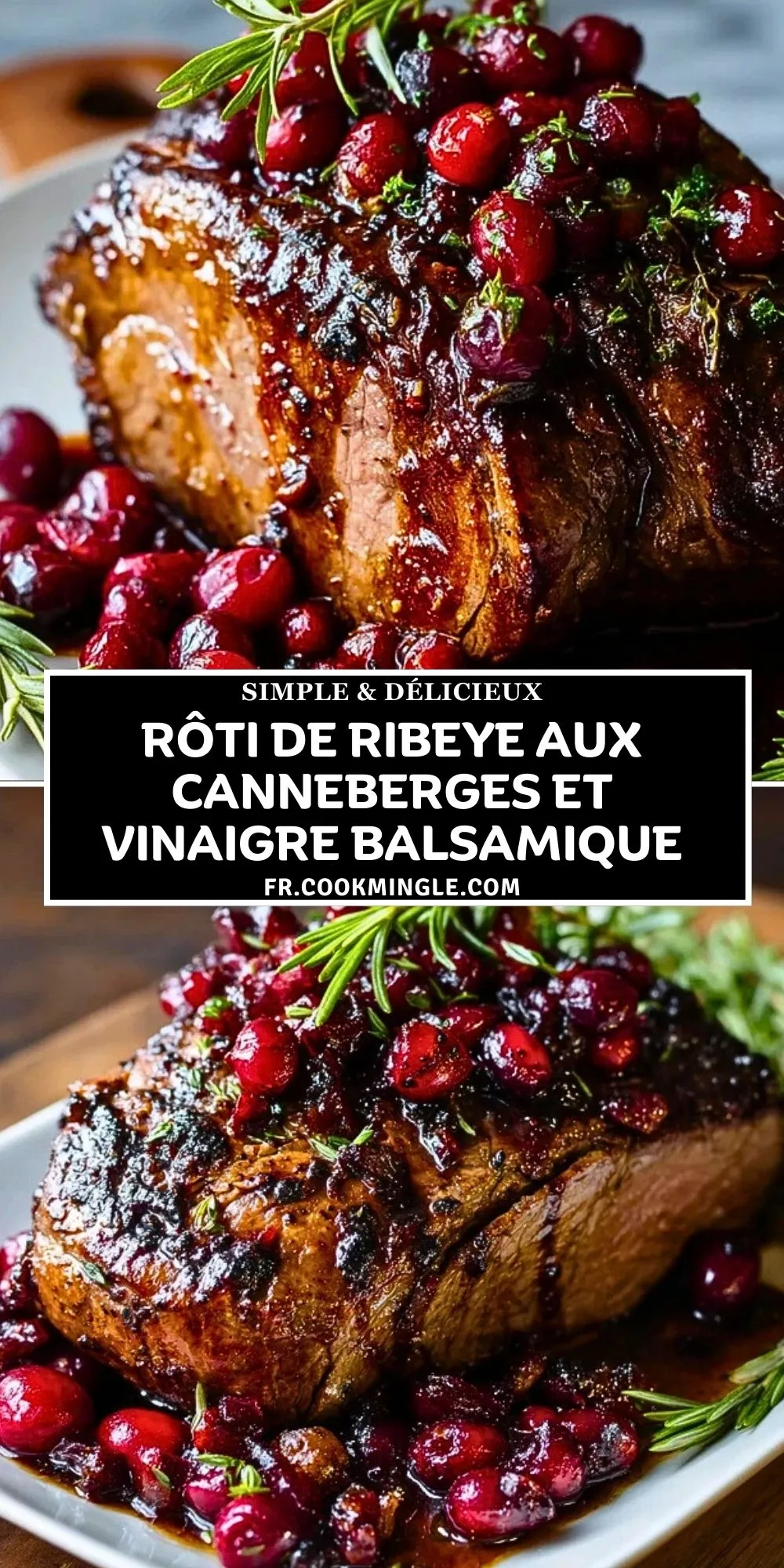 Rôti De Ribeye Aux Canneberges Et Vinaigre Balsamique (2)