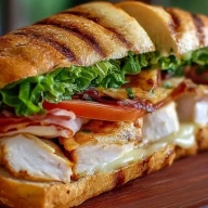 Sandwich Cordon Bleu au Poulet Grillé