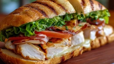 Sandwich Cordon Bleu au Poulet Grillé