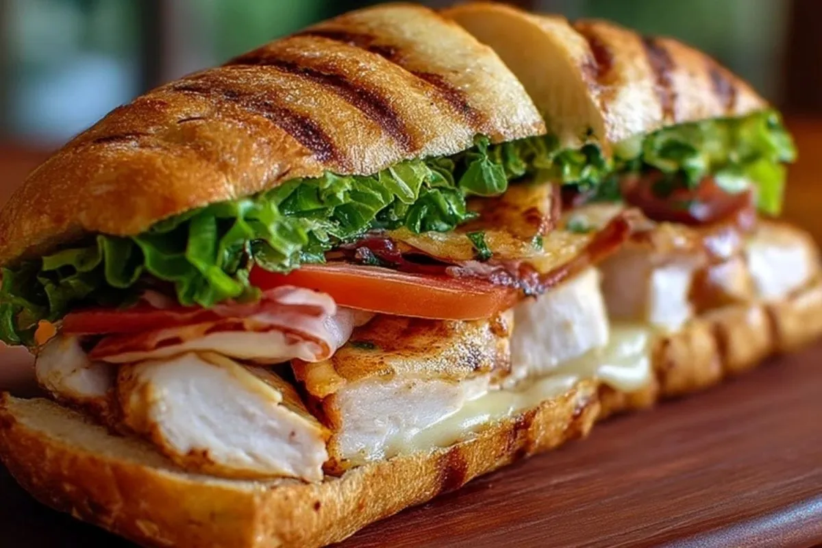 Sandwich Cordon Bleu au Poulet Grillé