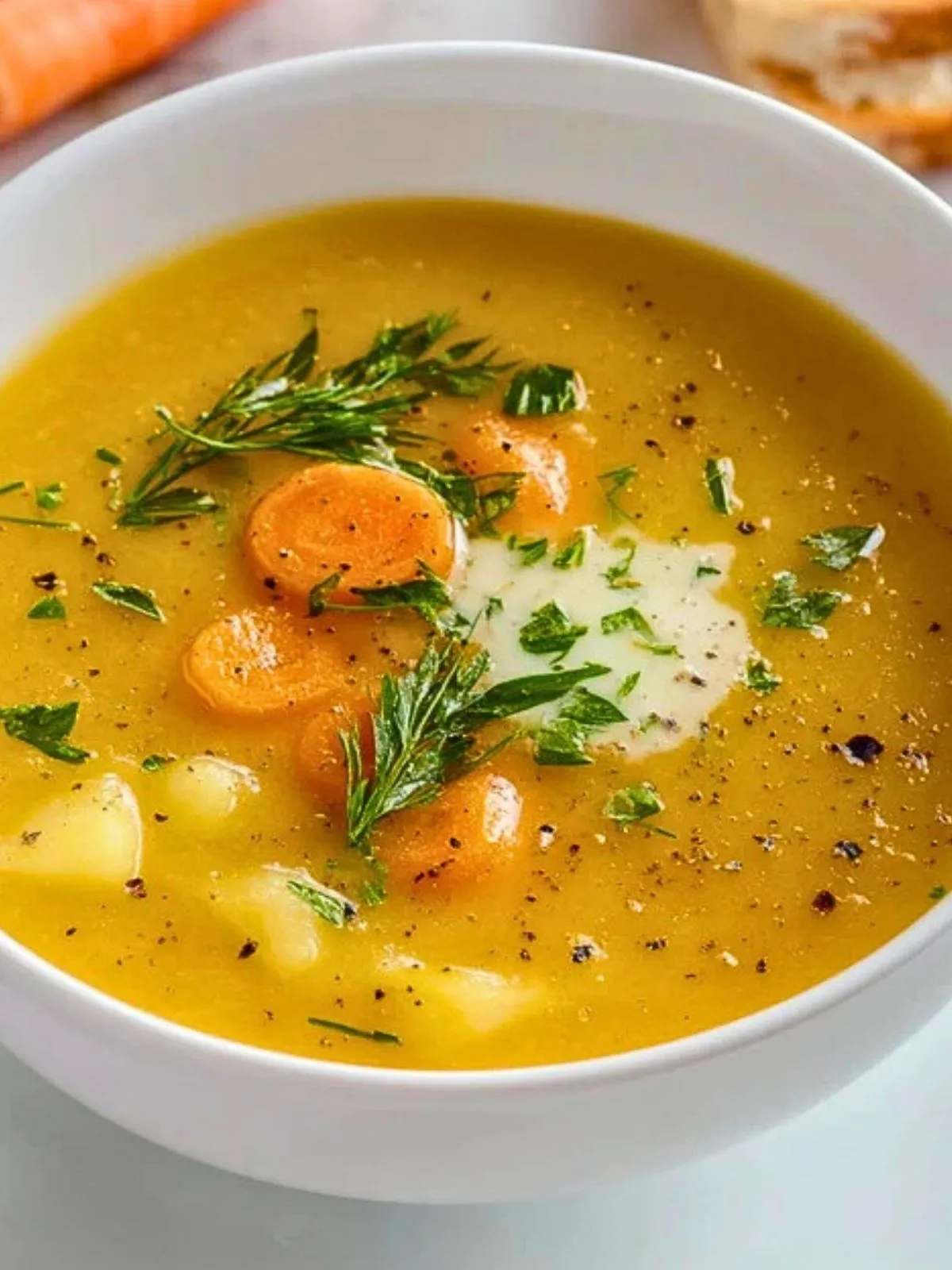 Soupe Crémeuse aux Pommes de Terre et Carottes (1)