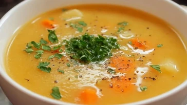 Soupe Crémeuse aux Pommes de Terre et Carottes
