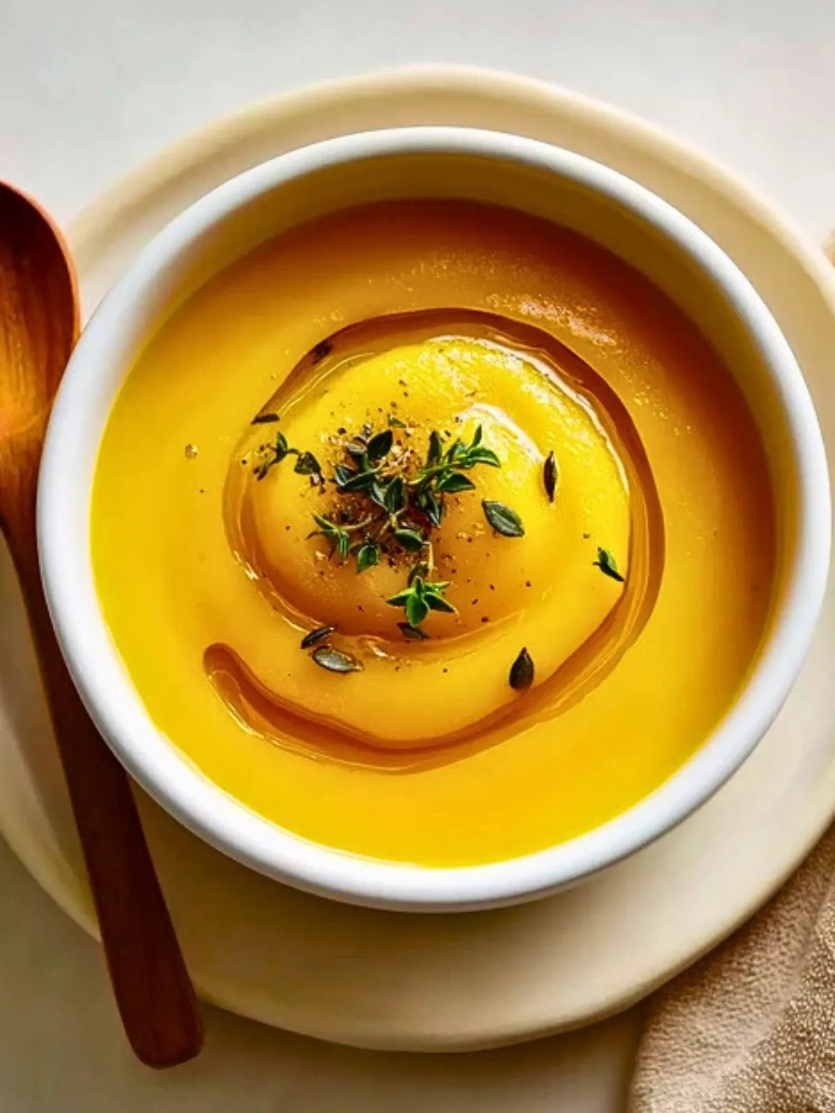 Soupe Crémeuse de Courge Giraumon Rôtie au Miel (1)