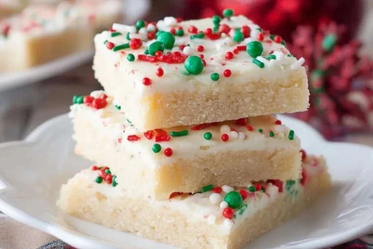 Barres De Biscuits Sucrés De Noël