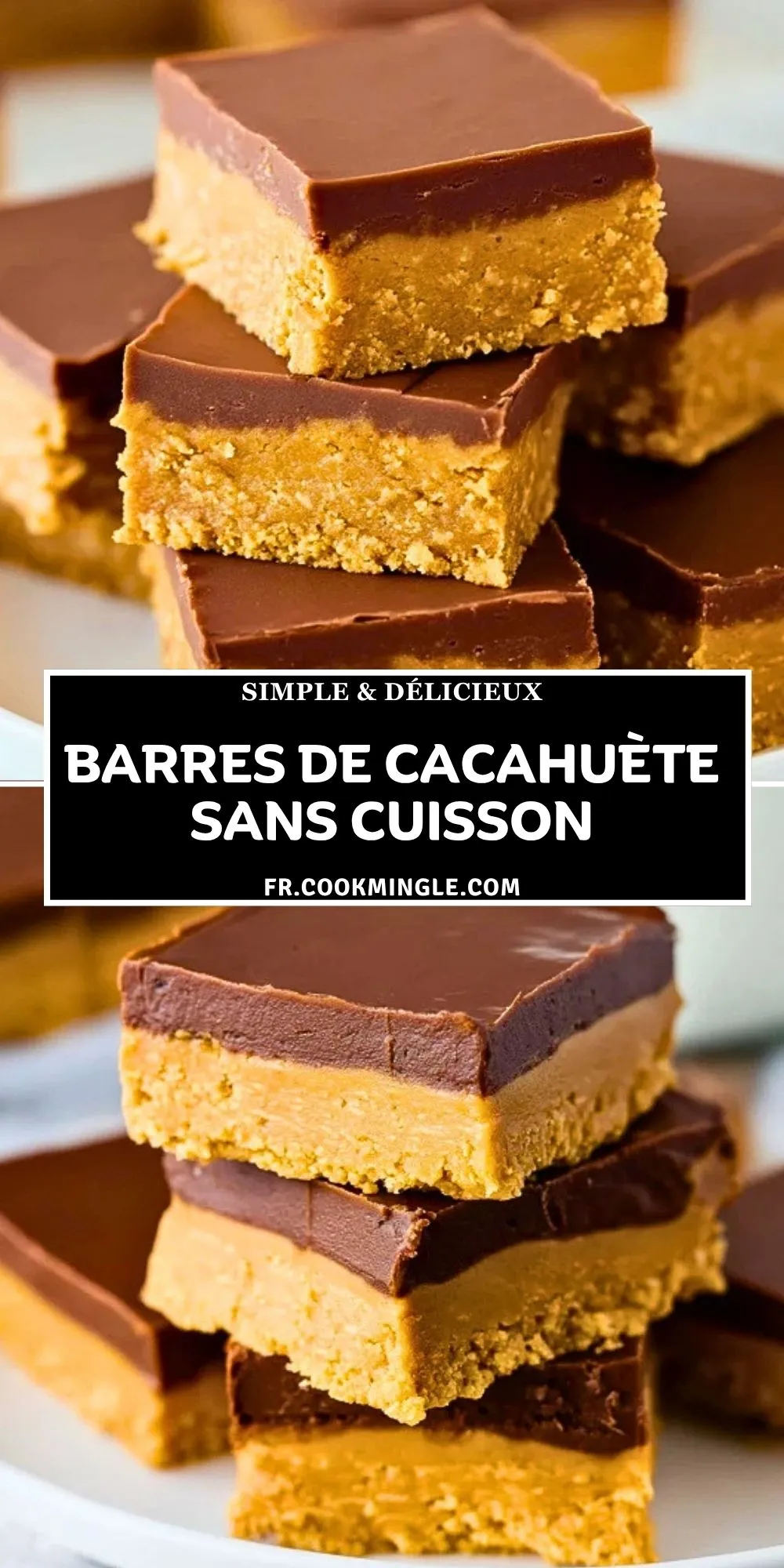 Barres De Cacahuète Sans Cuisson - Pin 1