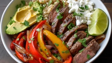 Bols De Fajitas Au Steak