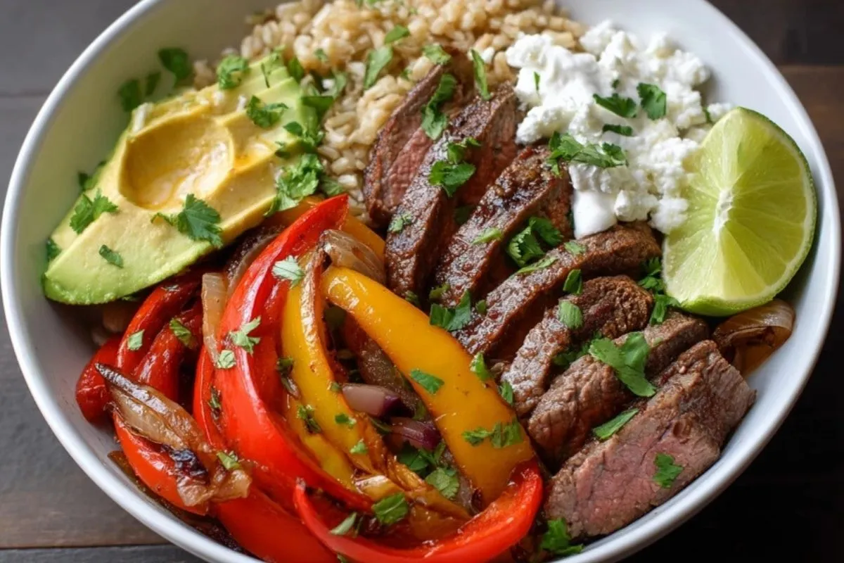 Bols De Fajitas Au Steak