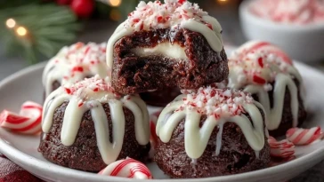 Bombe Brownie à la Menthe Poivrée