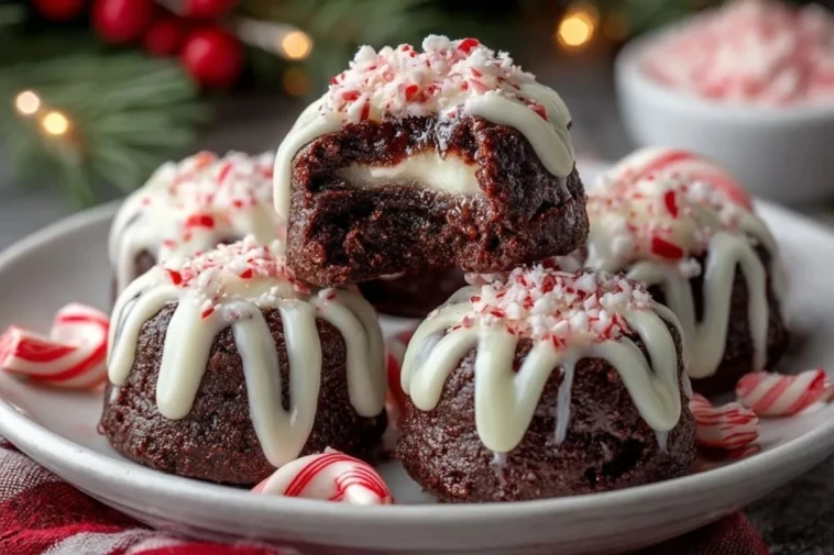 Bombe Brownie à la Menthe Poivrée