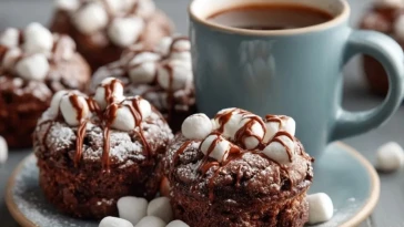 Bouchées Brownies Au Chocolat Chaud