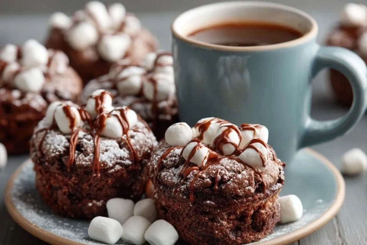 Bouchées Brownies Au Chocolat Chaud