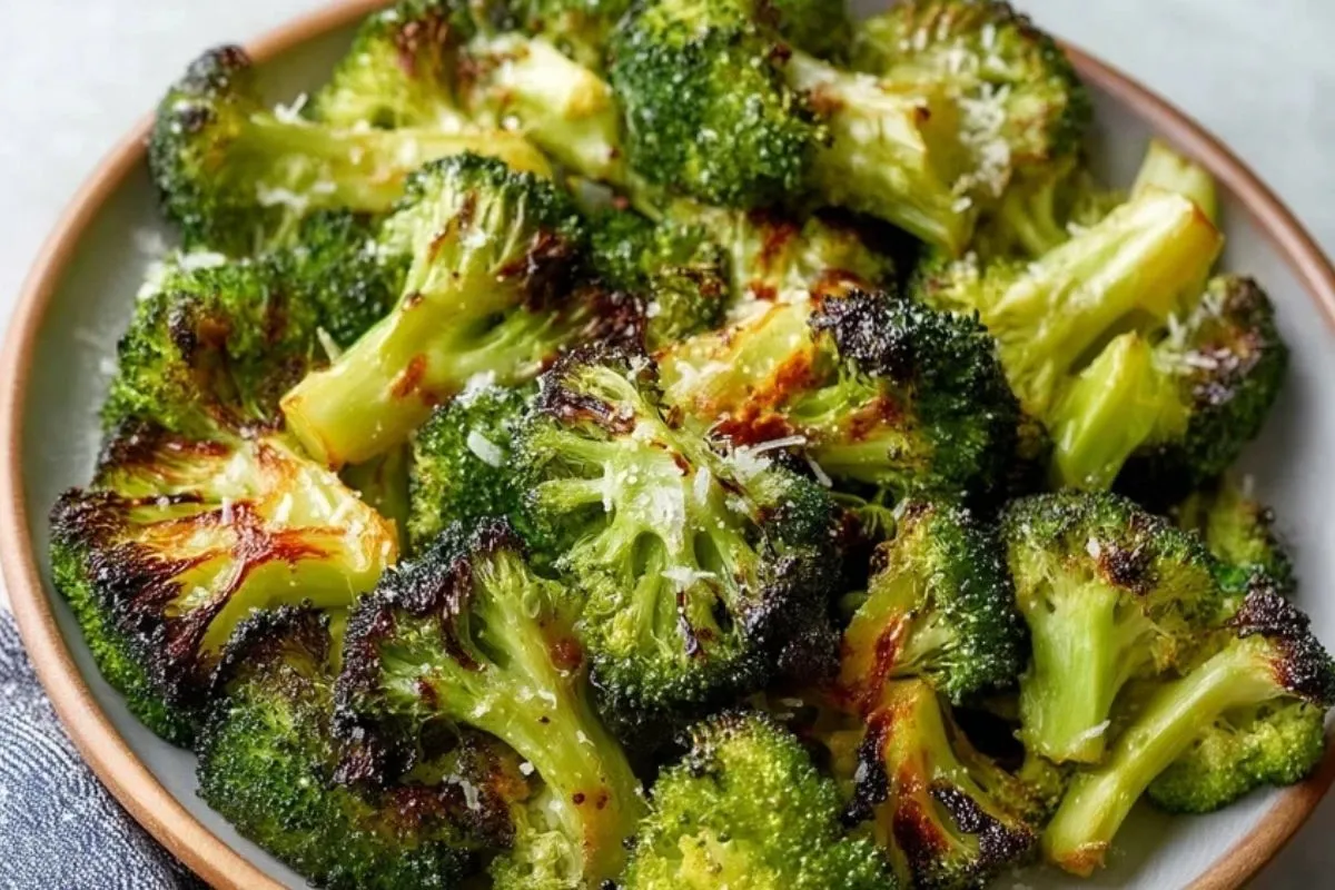 Brocoli Croquant À La Friteuse À Air